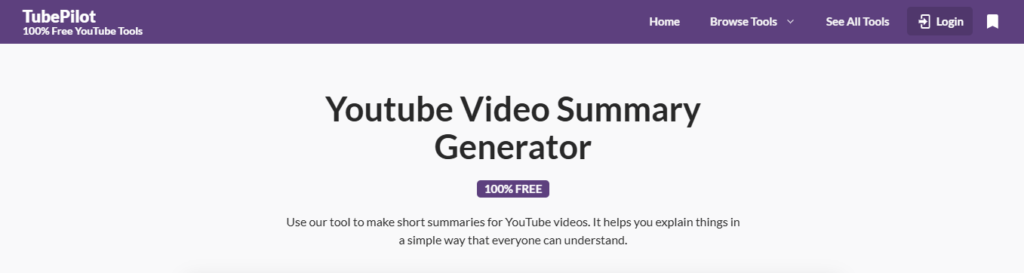 tubepilot - summarize a video with ai